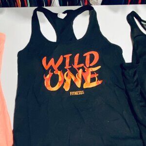 Wild One Fitness Co Tank Top Small Black NWOT Sport Fitness Top Exercise